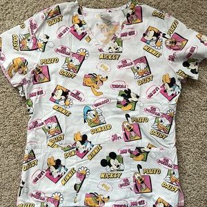 Mickey and friends Disney scrub top